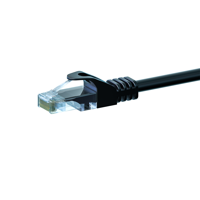  UTP CAT5e patchkabel 5m zwart - 100% koper