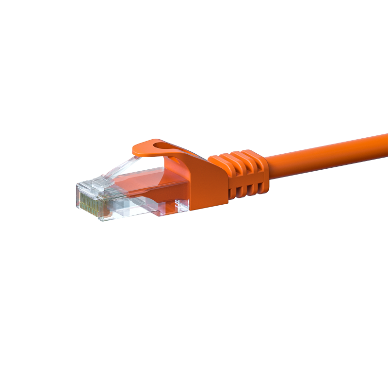 UTP CAT5e patchkabel 1m oranje - 100% koper