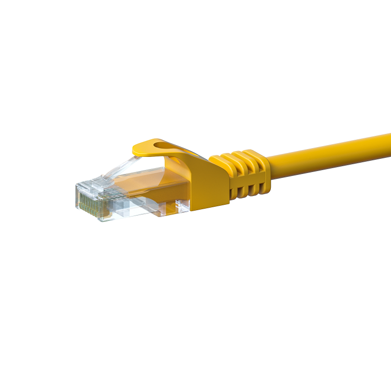 UTP CAT5e patchkabel 7m geel - 100% koper