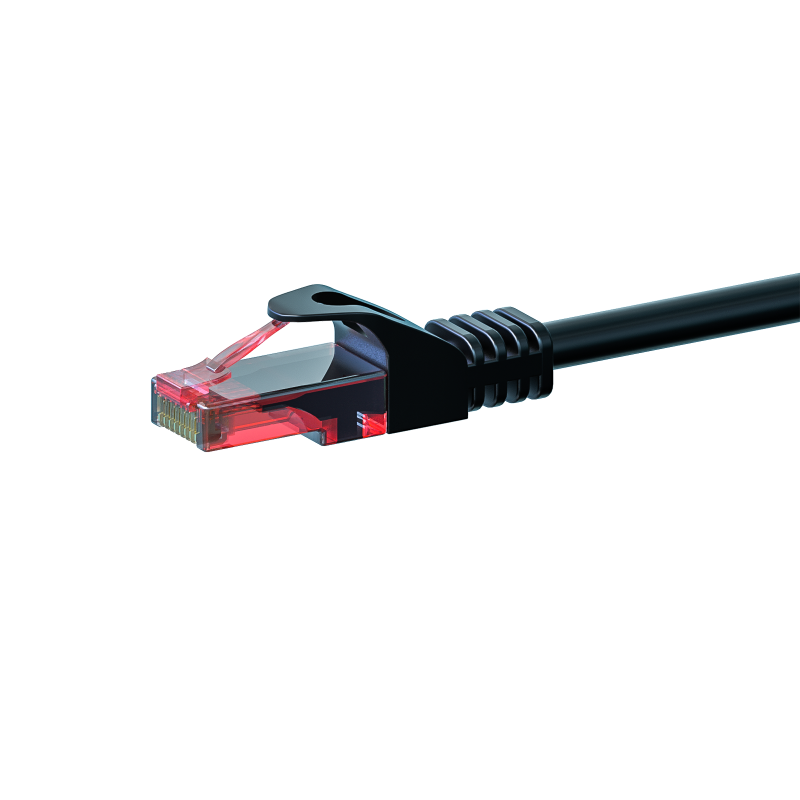 UTP CAT6 patchkabel 7,50m zwart - 100% koper