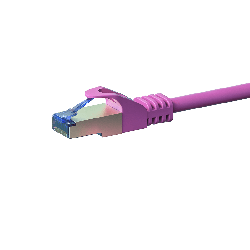 CAT6a S/FTP (PIMF) patchkabel 15m roze