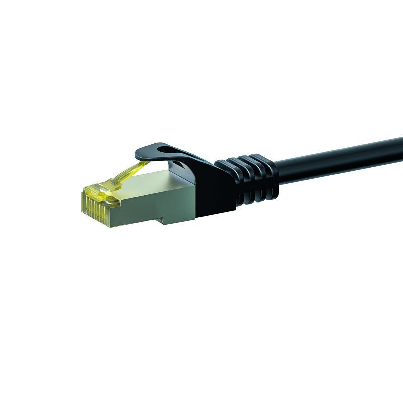 Cat7 S/FTP (PIMF) patchkabel 10m zwart