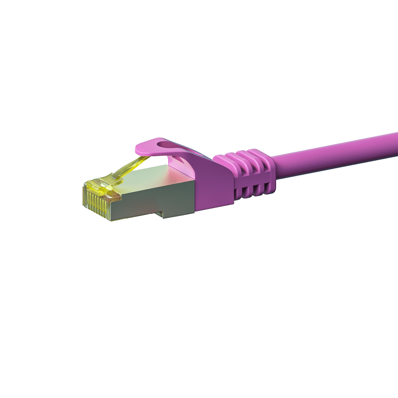 Cat7 S/FTP (PIMF) patchkabel 7,50m roze