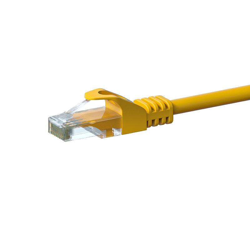 CAT6 patchkabel 0,5m geel - CCA