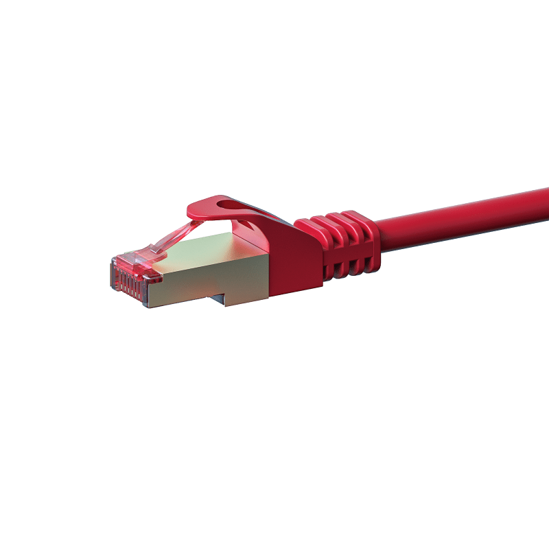 CAT6 S/FTP (PIMF) patchkabel 0,25m rood 