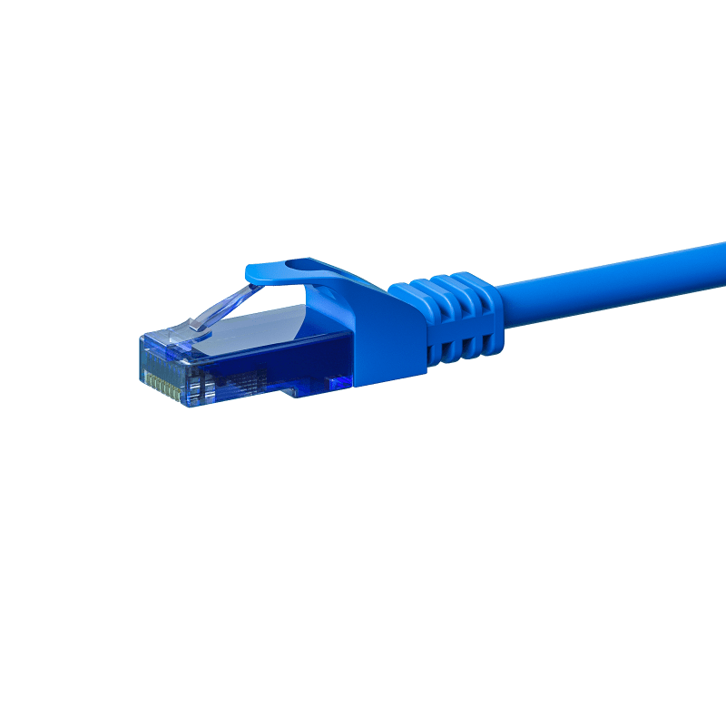 UTP CAT6a patchkabel 1m blauw - 100% koper