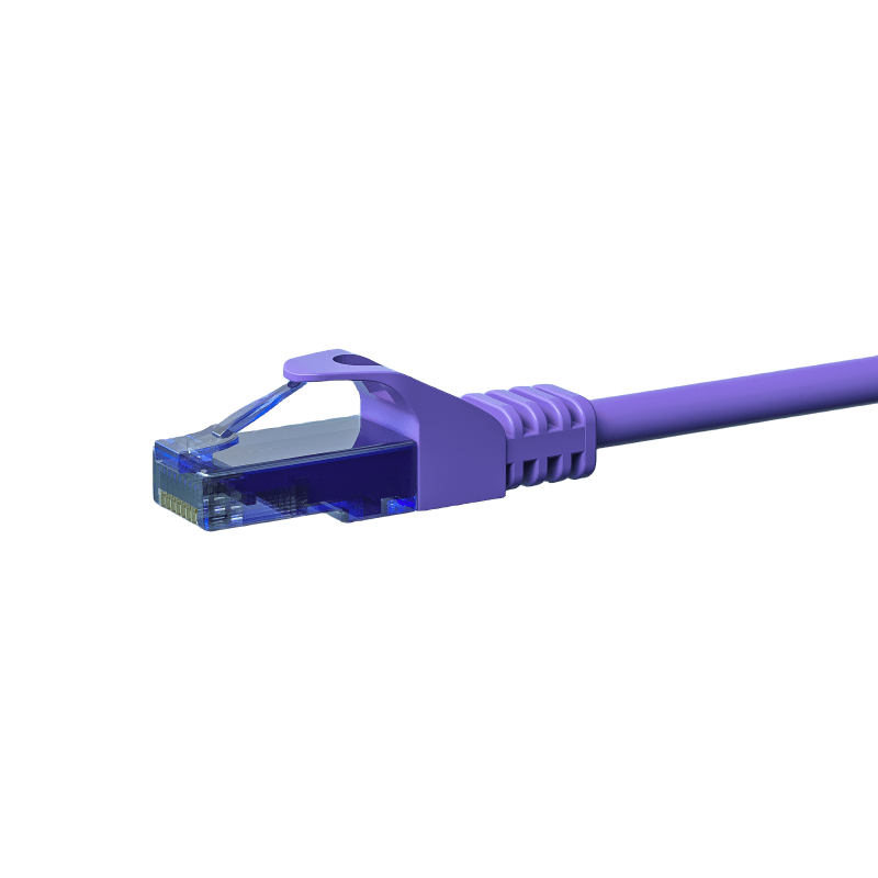 UTP CAT6a patchkabel 20m paars - 100% koper