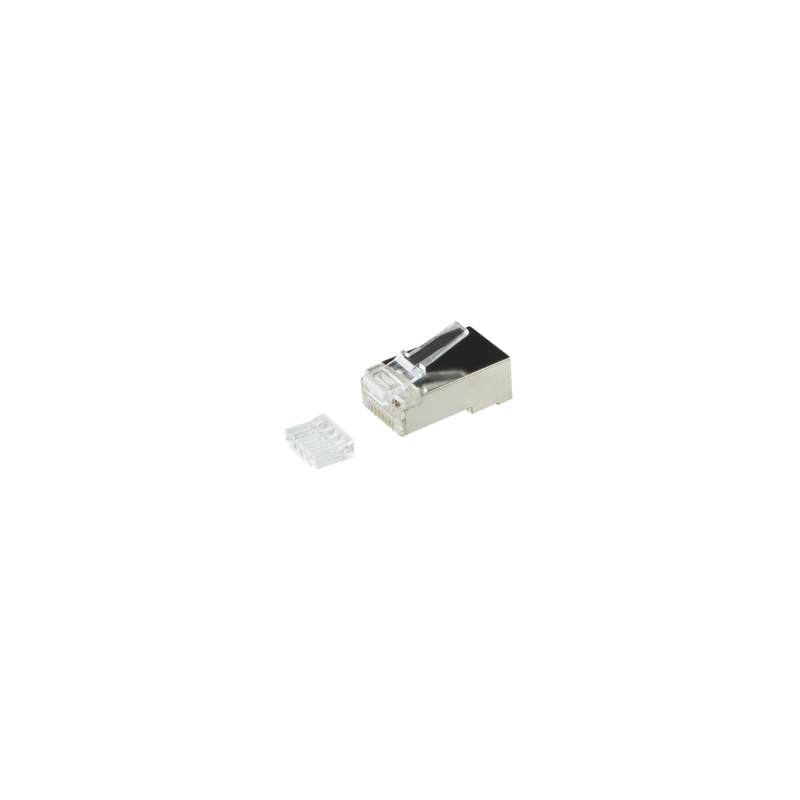 CAT6 Connector RJ45 - Shielded -met hulpstukje voor soepele kern