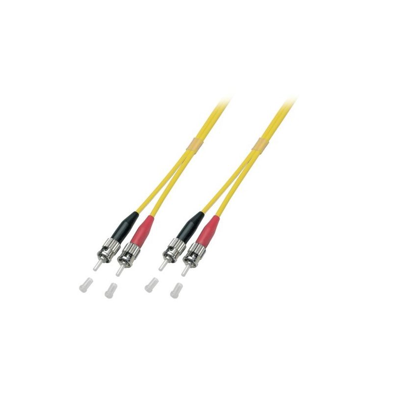 OS2 duplex glasvezel kabel ST-ST 1m