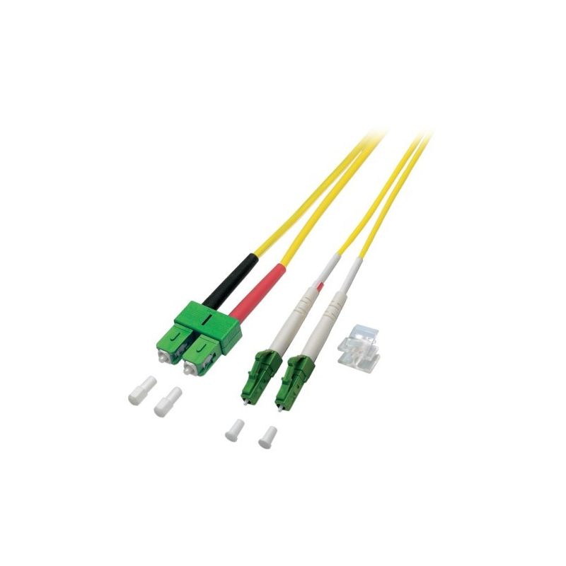 OS2 duplex glasvezel kabel LC/APC-SC/APC 2m