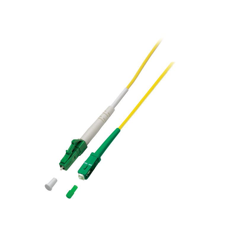 OS2 simplex glasvezel kabel LC/APC-SC/APC 1m