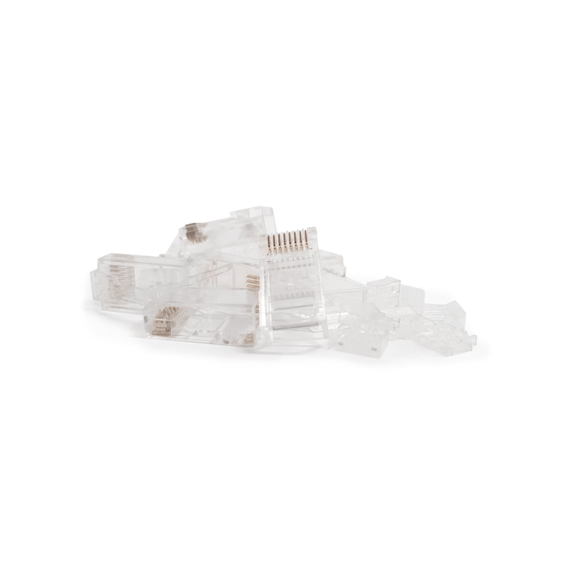 DANICOM UTP CAT5e RJ45 Doorsteek Connector - Pass trough voor soepele en stugge kern - 10 stuks