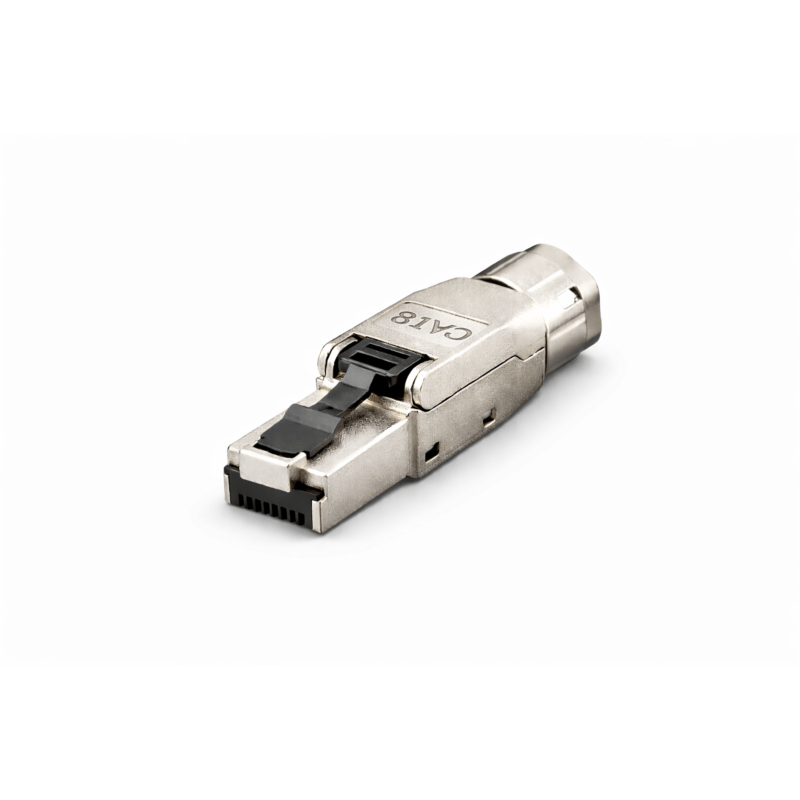 DANICOM S/FTP CAT8 Toolless RJ45 Connector - voor stugge kern