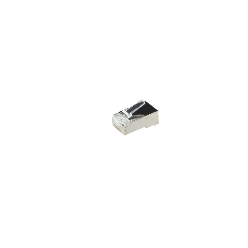 CAT5e Connector RJ45 - Shielded - voor stugge en soepele utp kabels