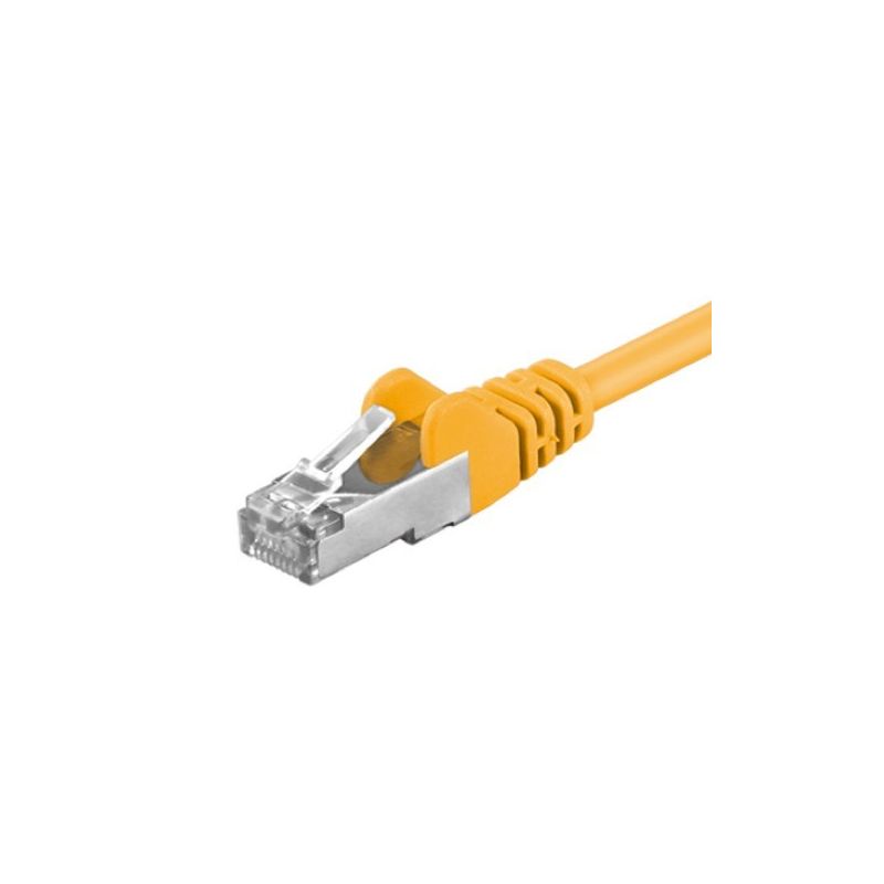 CAT5e FTP patchkabel 0,25m geel