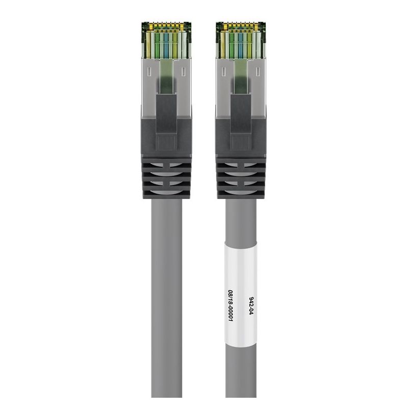 Cat8 S/FTP (PIMF) patchkabel 5m grijs