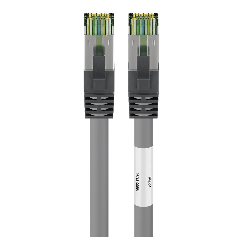 Cat8 S/FTP (PIMF) patchkabel 5m grijs