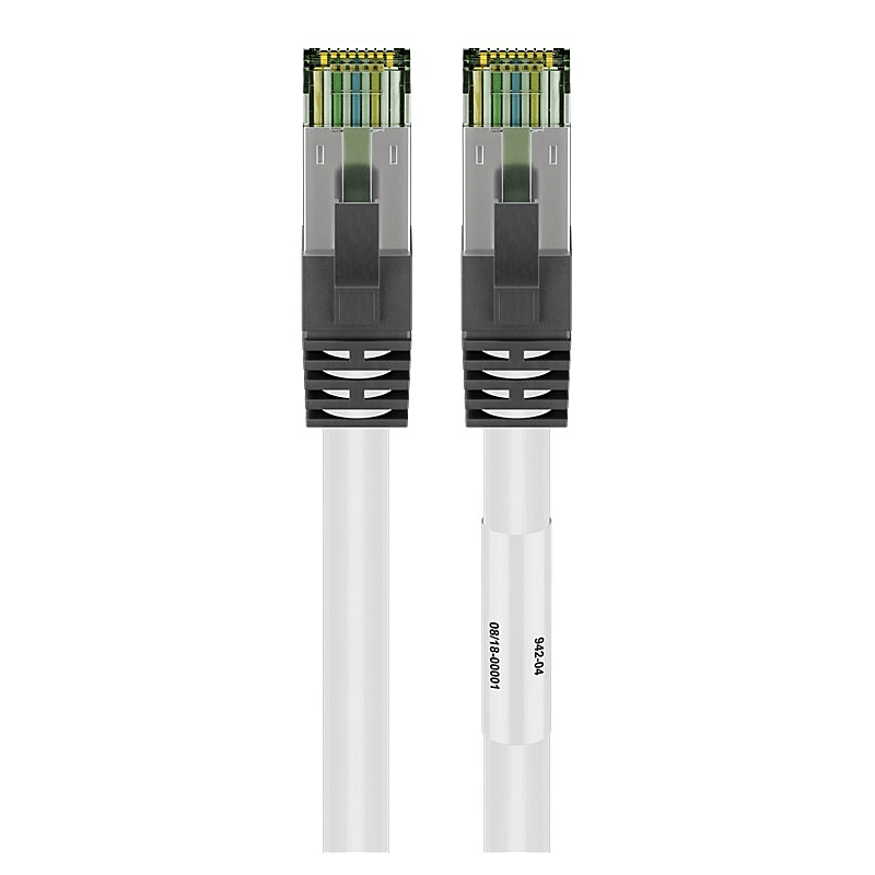 Cat8 S/FTP (PIMF) patchkabel 3m wit
