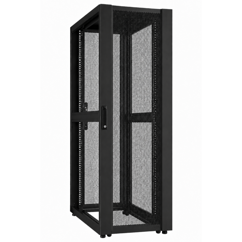 42U Datacenter patchkast met geperforeerde deur 800x1200x2000mm (BxDxH)