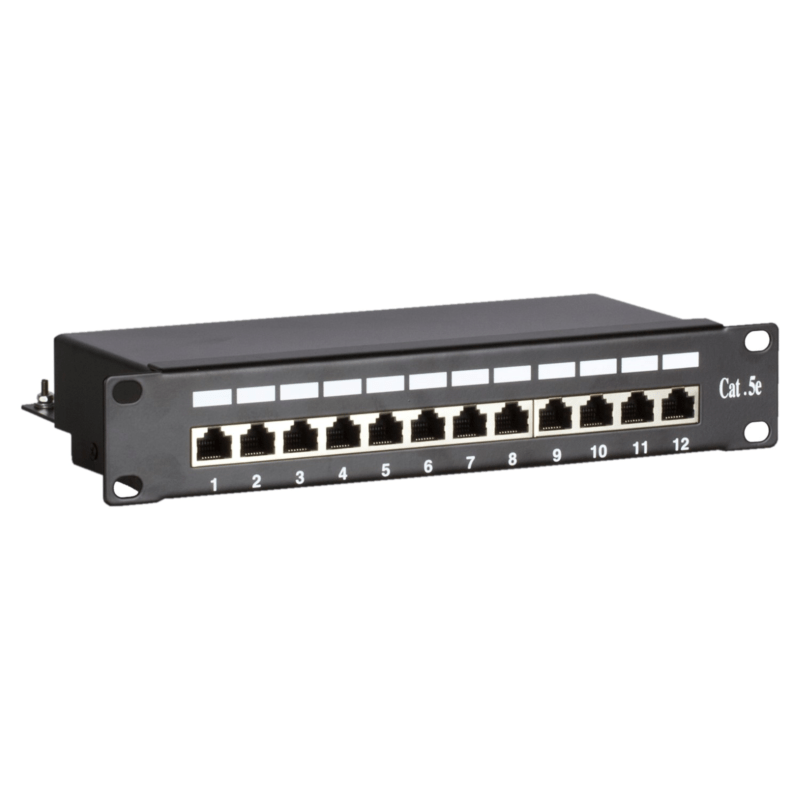 10 inch CAT5e FTP patchpaneel - 12 poorts