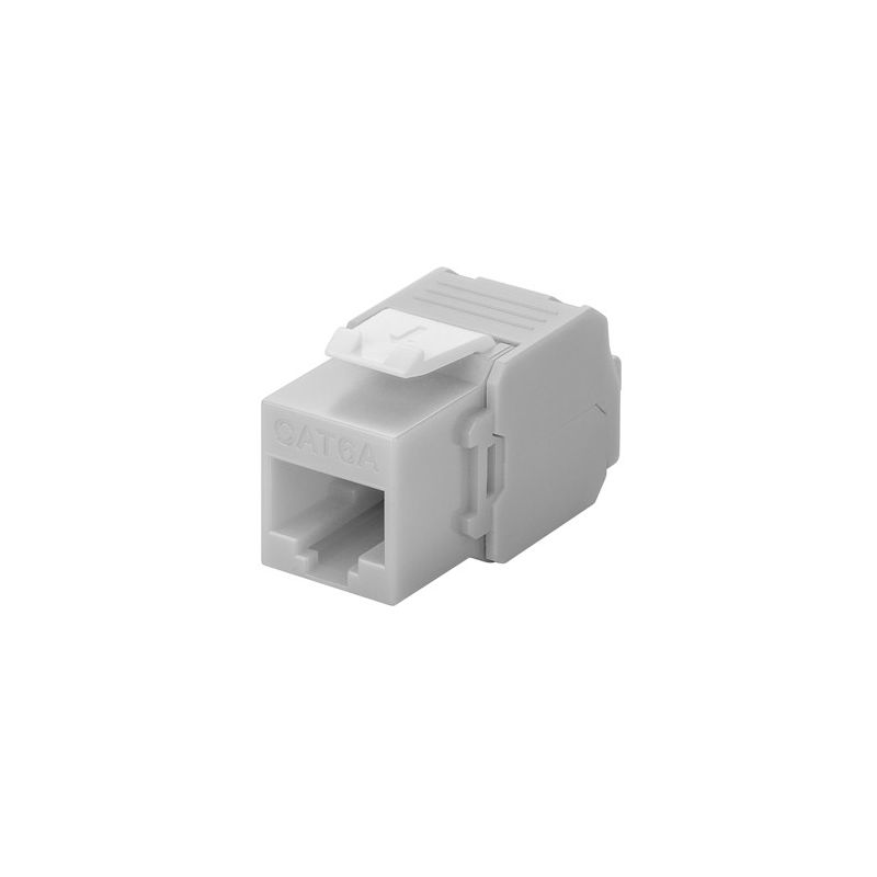 CAT6a UTP Keystone Connector - LSA - Grijs