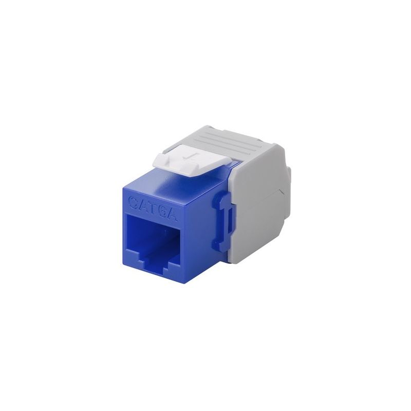 CAT6a UTP Keystone Connector - LSA - Blauw