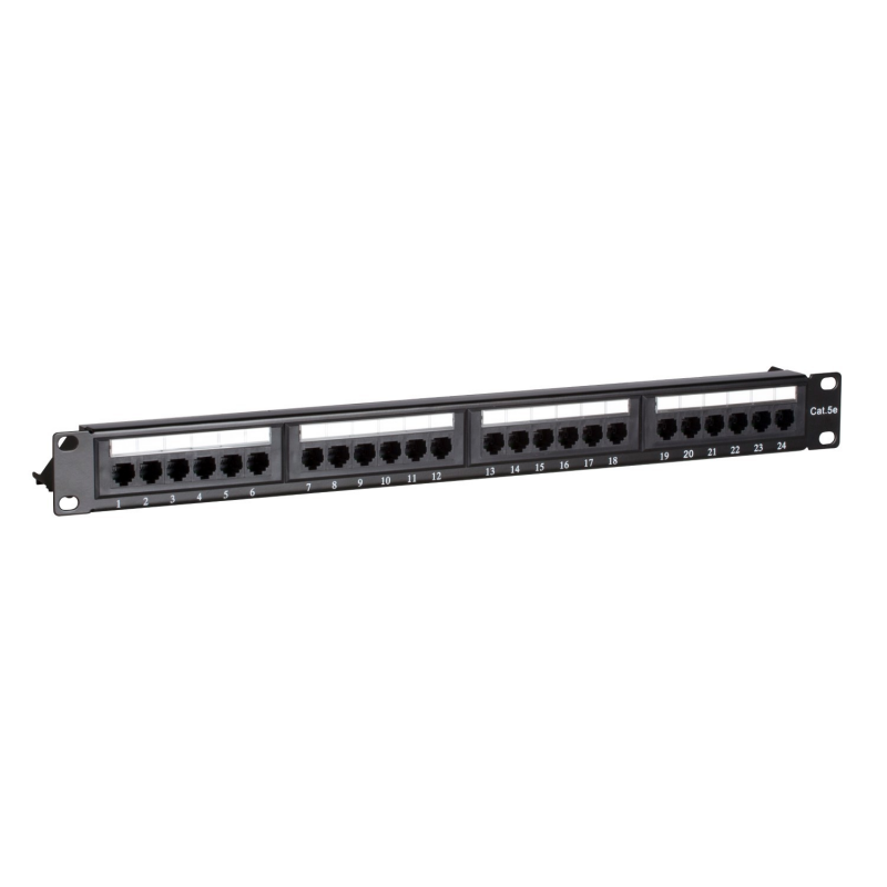 Patchpaneel Cat5e UTP  24 poorts