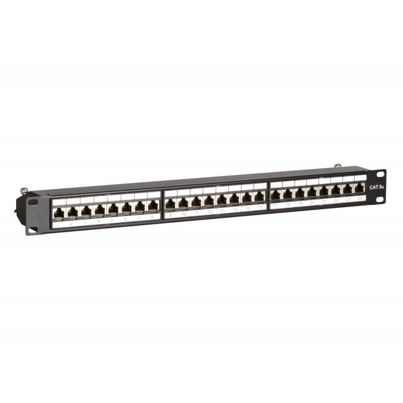 Patchpaneel Cat6a STP 24 poorts
